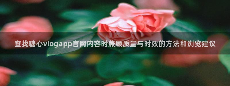 糖心免费版：查找糖心vlogapp官网内容时兼顾质量与时效的方法和浏览建议
